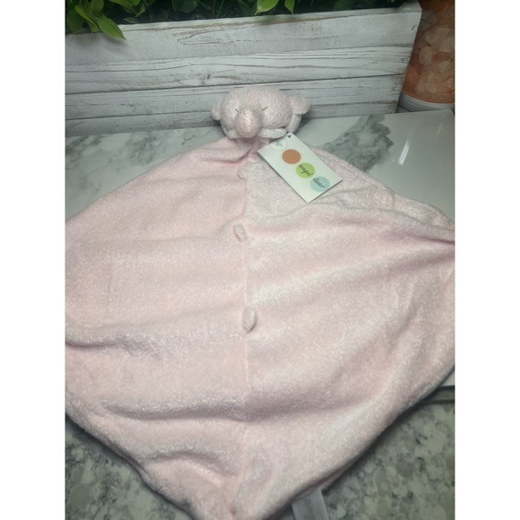 NWT Angel Dear Soft Pink Elephant Lovey Security Blanket NEW Baby Blankie - Picture 1 of 5